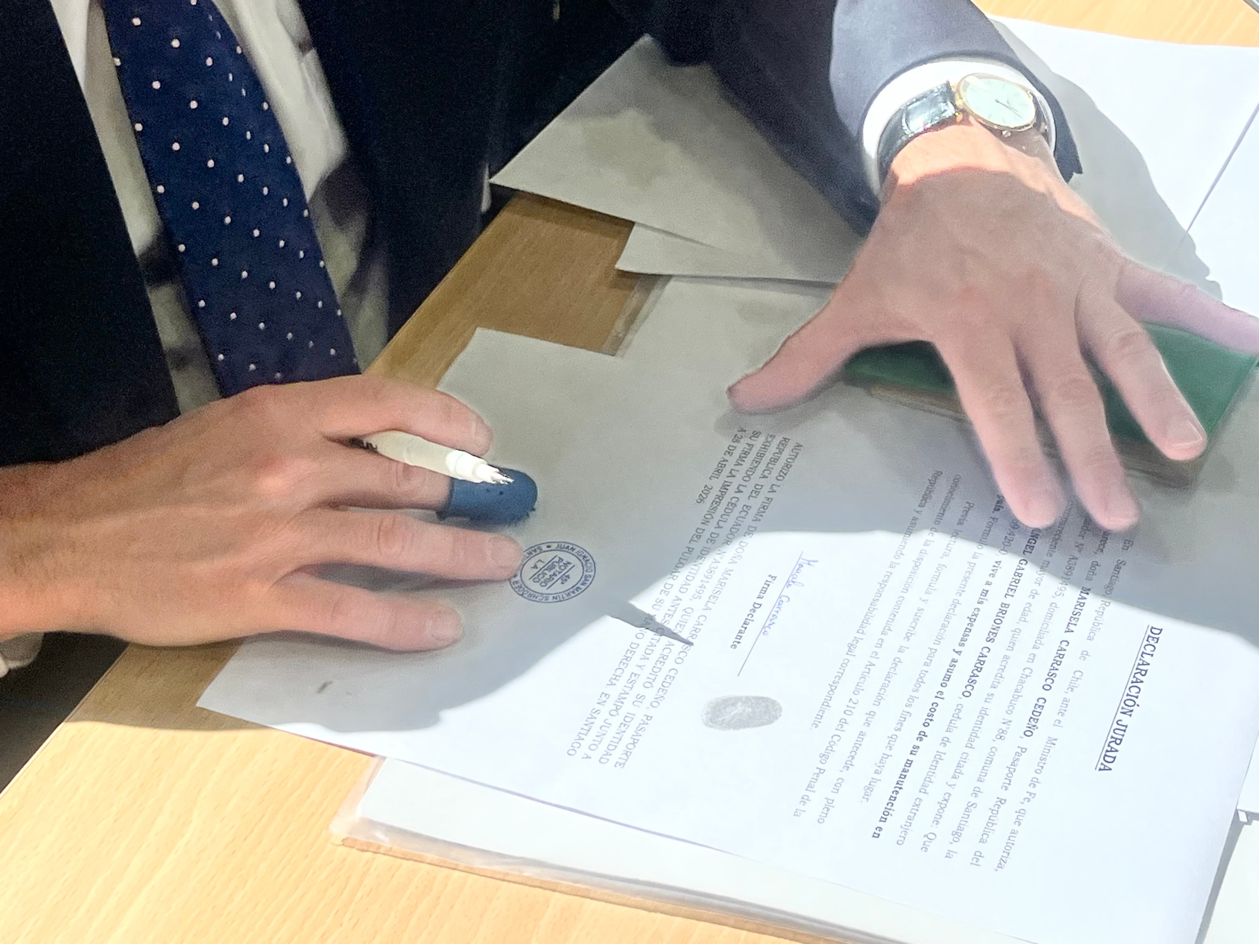 Servicio notarial
